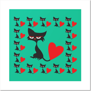 I love my Cat T-shirt Cat Posters and Art